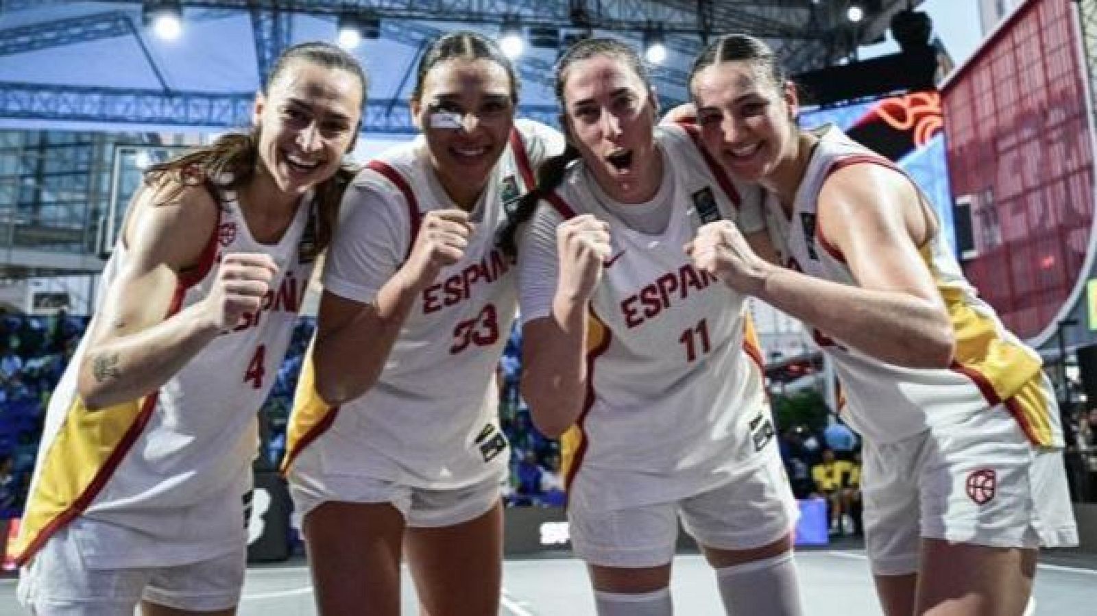 España 3x3: Ainhoa Gervasini, Alba Prieto, Vega Gimeno y Ceci Muhate.