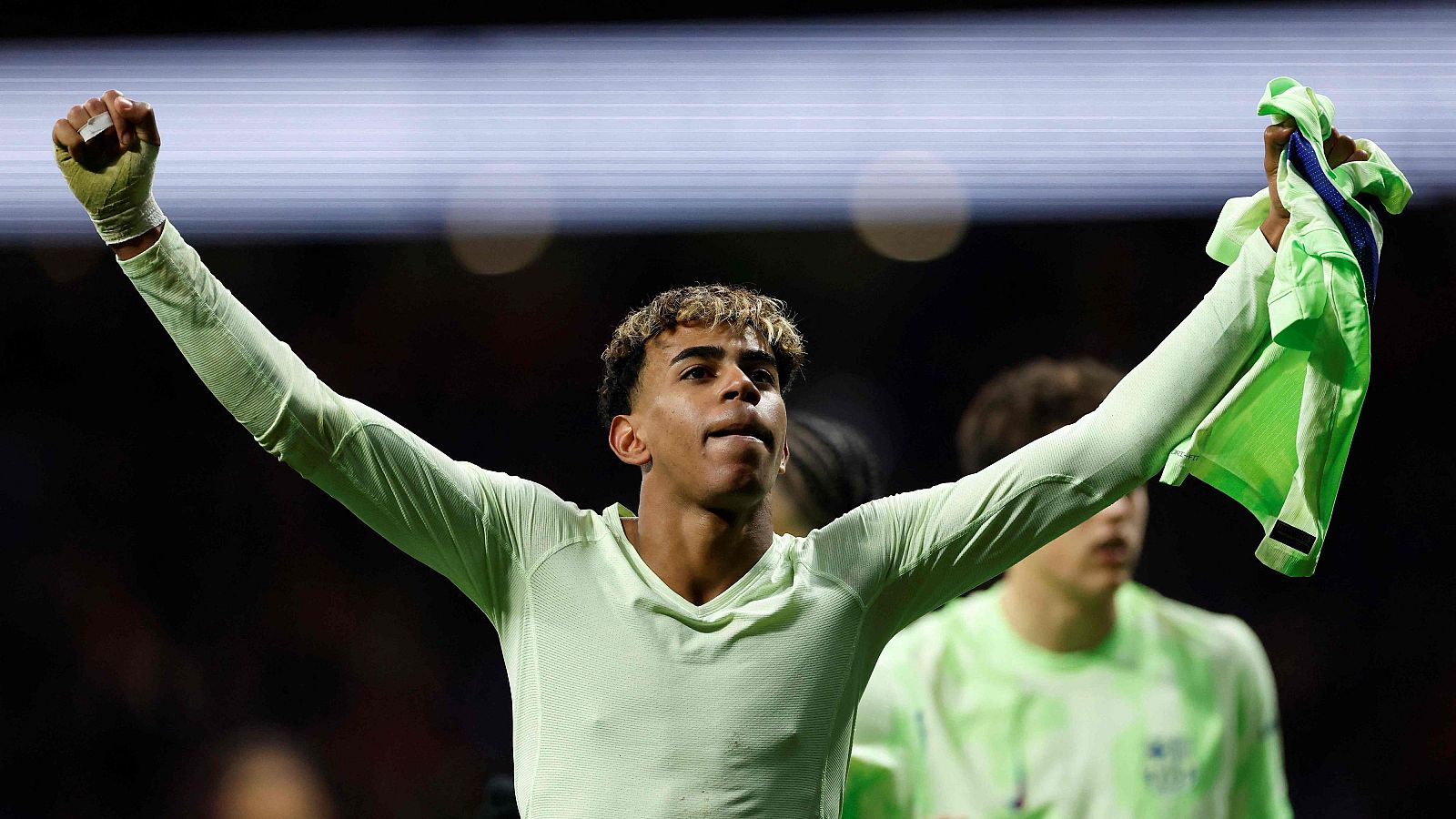 Lamine Yamal marca el 2-3 ante el Atlético de Madrid