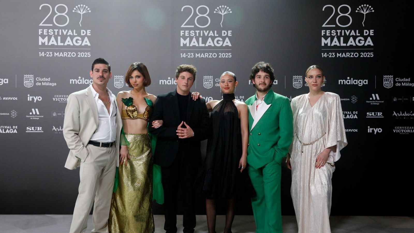 Los protagonistas de 'Vírgenes' en el Festival de Málaga