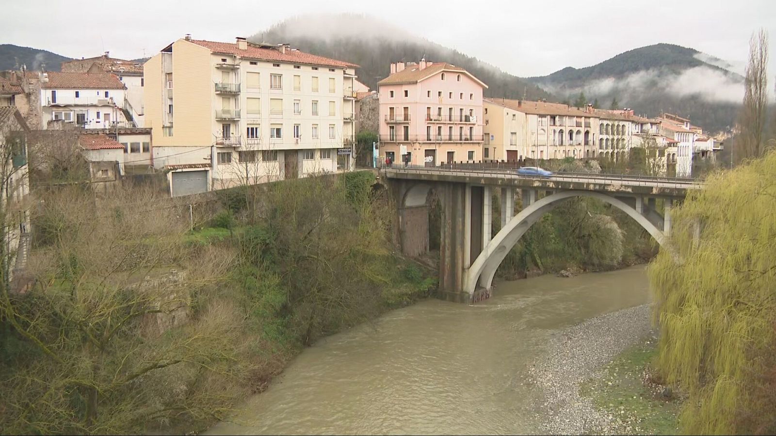 Imatge del riu Tordera al seu pas per Fogars de la Selva