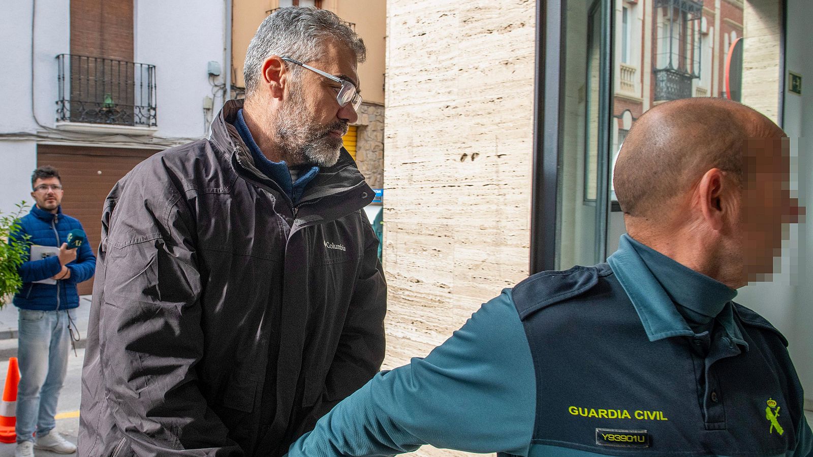 El empresario olivarero Ginés V. L. a su entrada en el Juzgado de Instrucción número 1 de Villacarrillo, en Jaén.