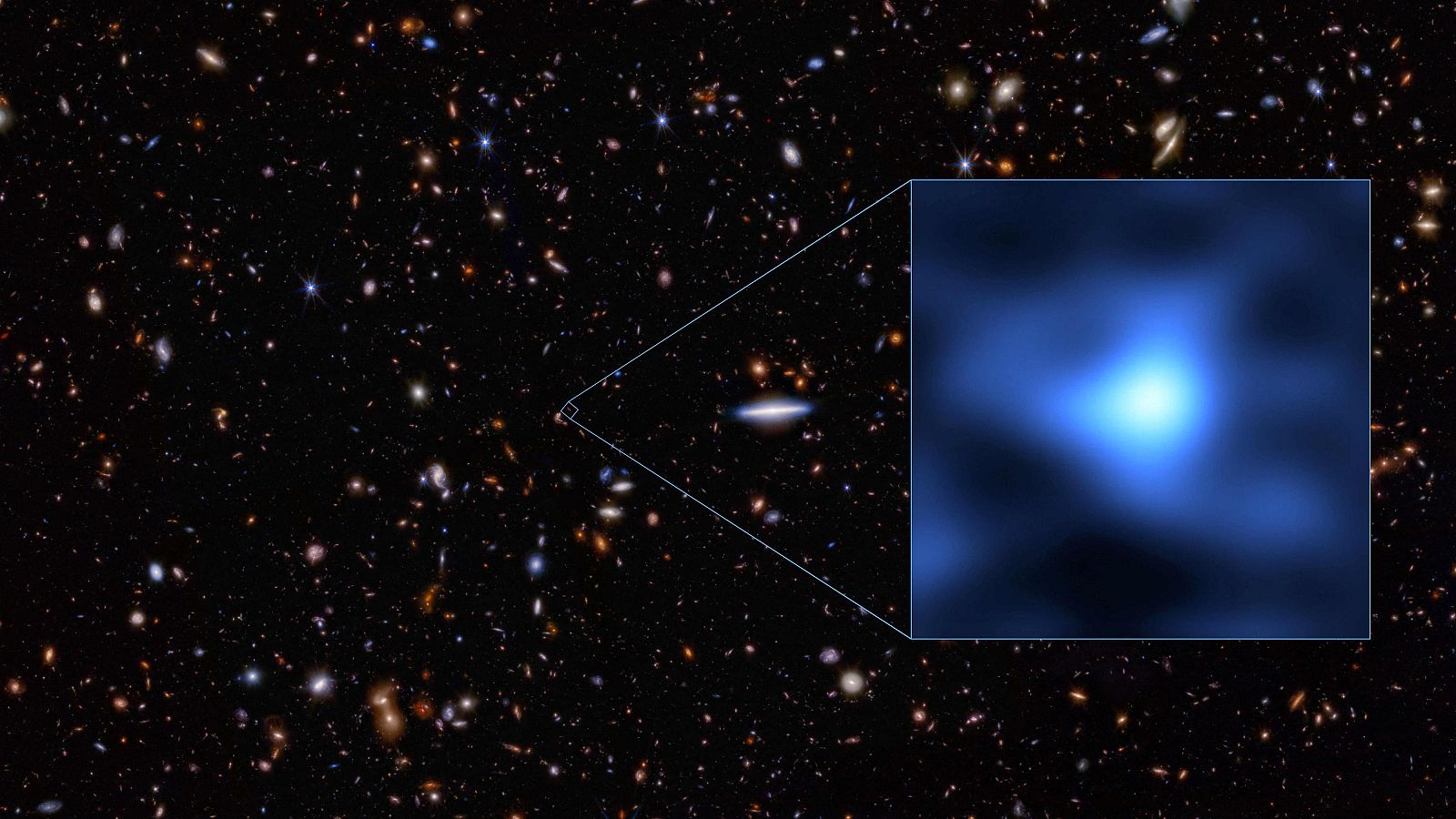 Oxígeno en la galaxia conocida más lejana