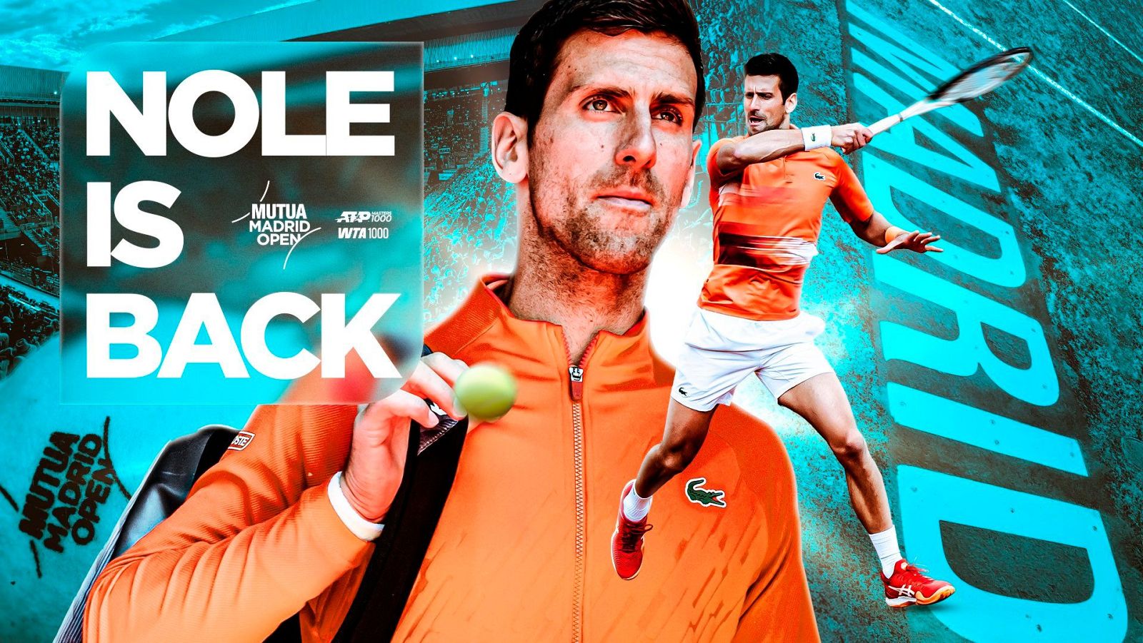 Novak Djokovic vuelve a jugar en el Mutua Madrid Open