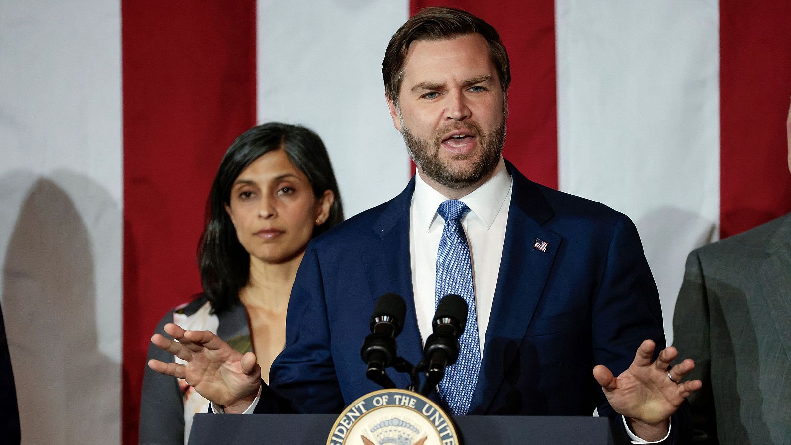 El vicepresidente estadounidense, JD Vance, en Míchigan