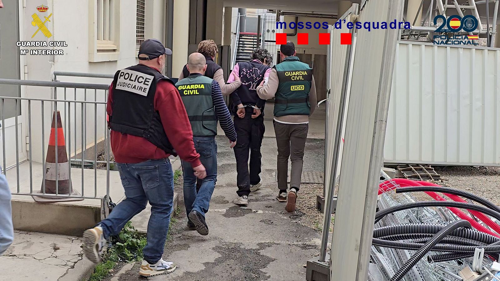 Operación conjunta de la Guardia Civil, la Policía Nacional y los Mossos d’Esquadra