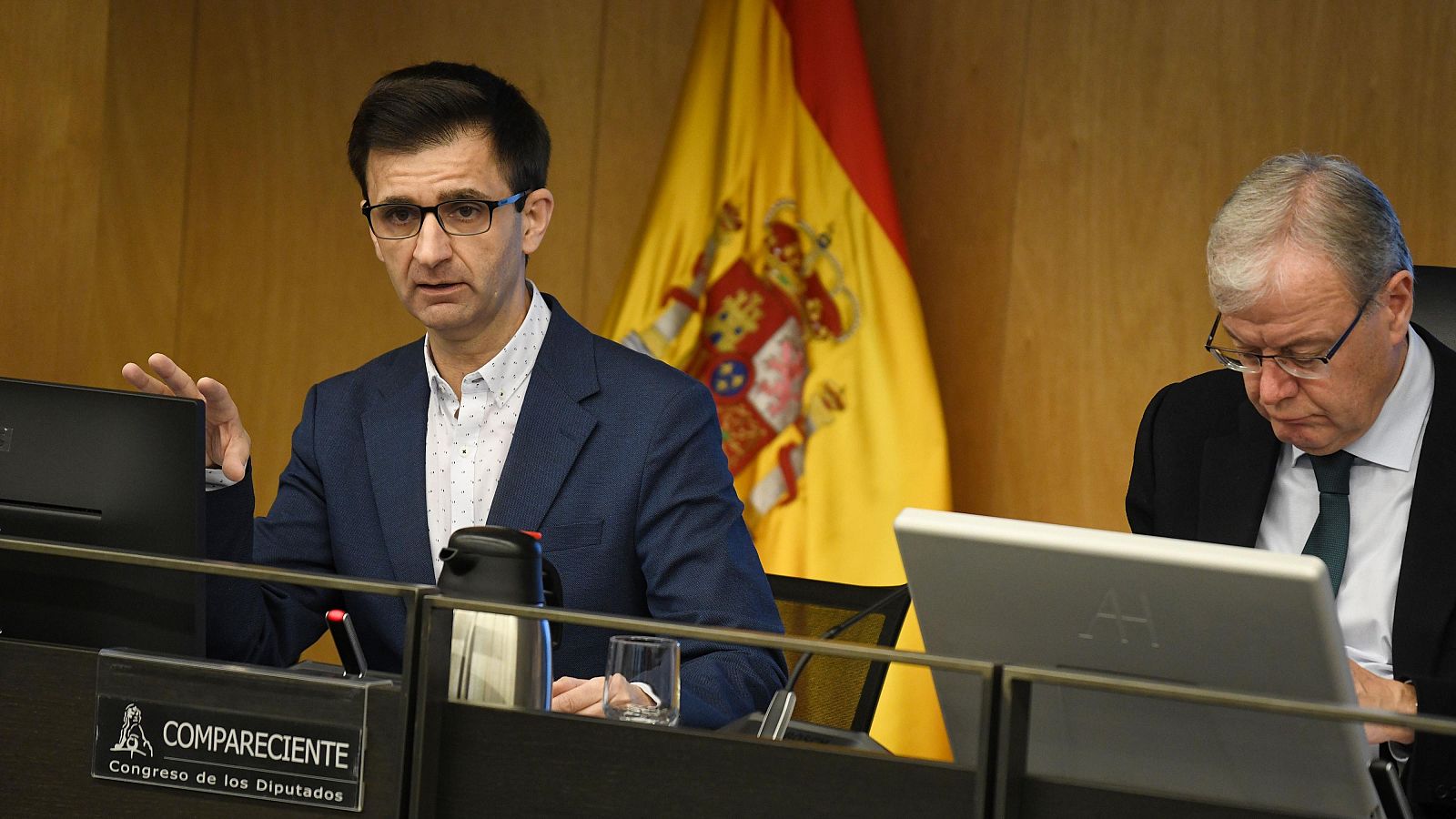 Comparecencia de José Pablo López, presidente de RTVE, en el Congreso en marzo de 2025