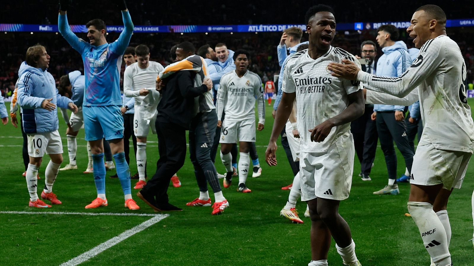 Atlético de Madrid - Real Madrid: celebración