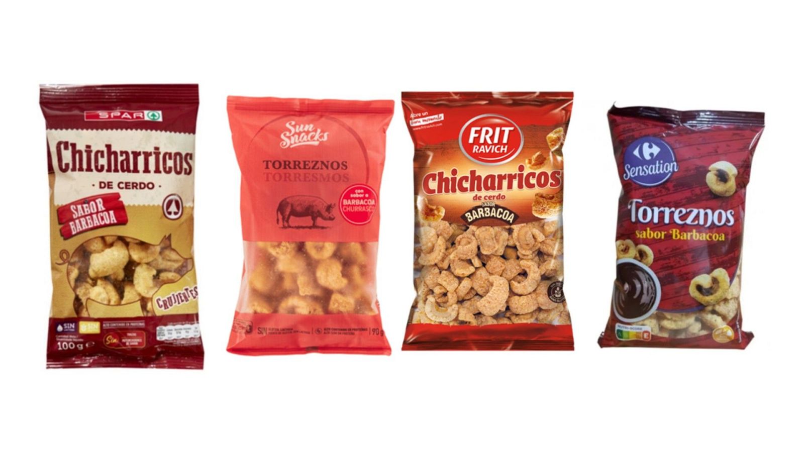 Algunos de los productos afectados por la alerta sanitaria por salmonela de la Aesan