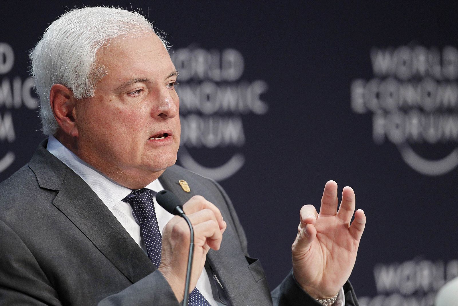 El presidente de Panamá, Ricardo Martinelli