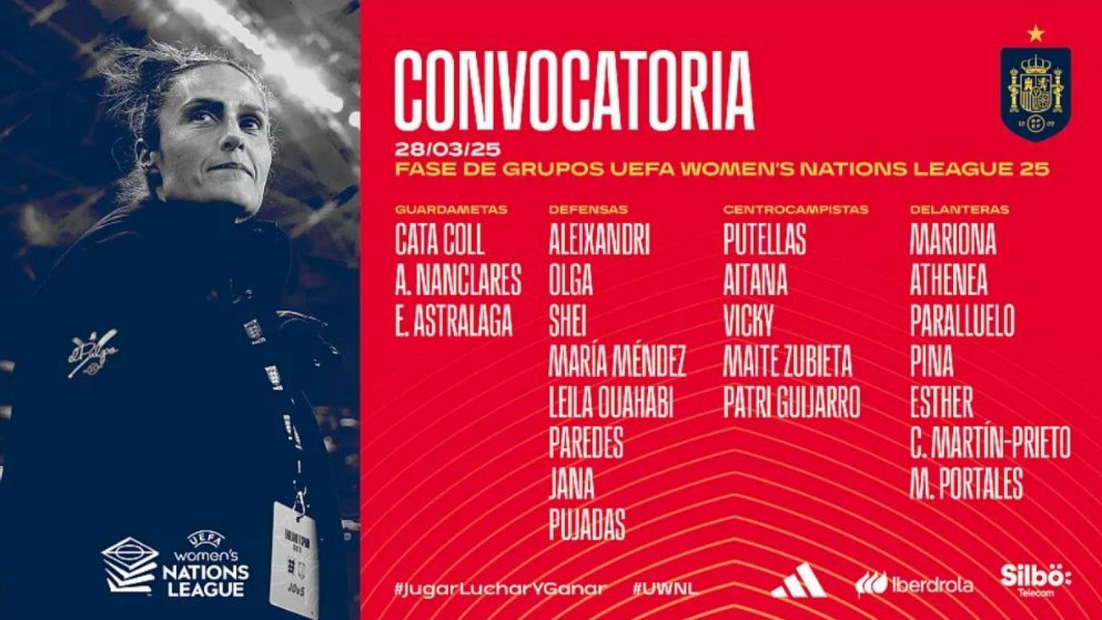 La nueva lista de Montse Tomé