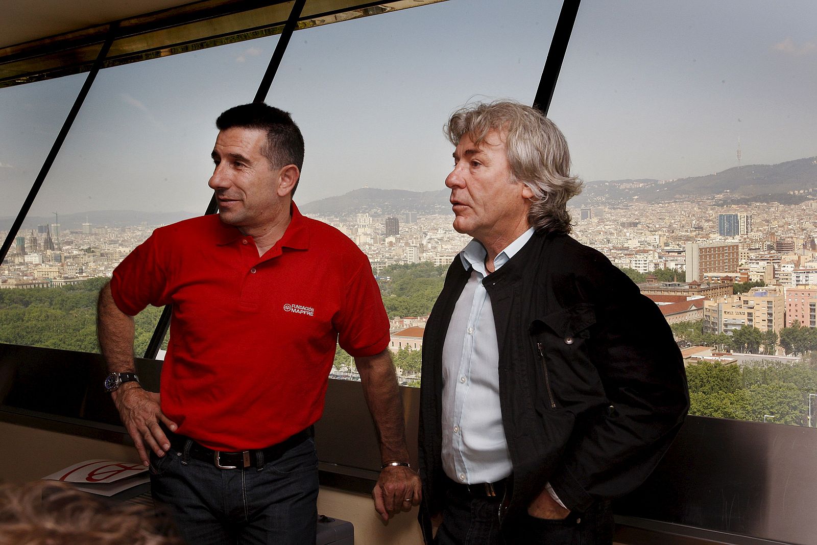 Imagen de archivo de Jorge Martínez Aspar junto a Ángel Nieto.