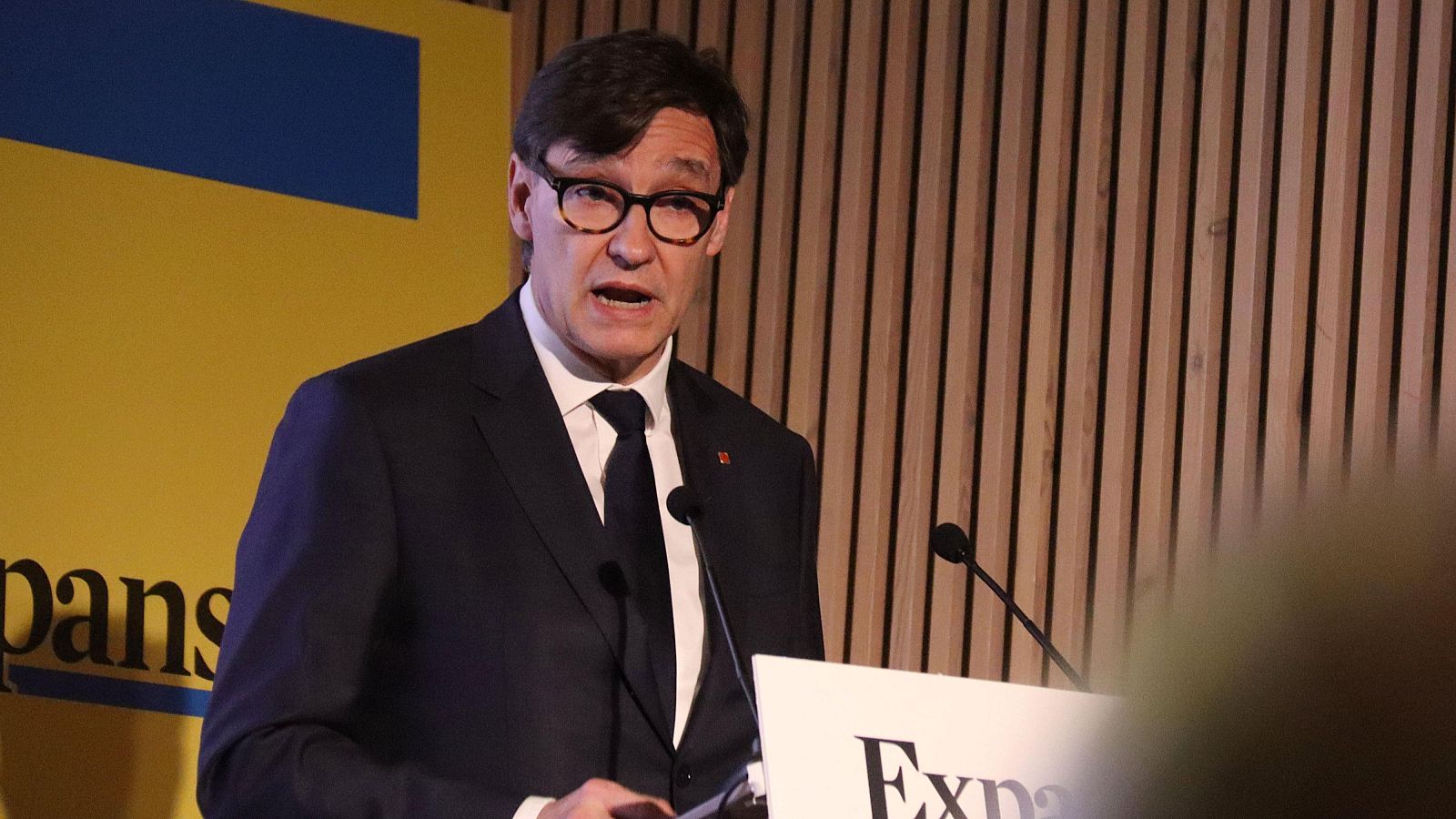 El president del Govern, Salvador Illa, en una jornada organitzada per Expansión al Recinte Modernista de Sant Pau