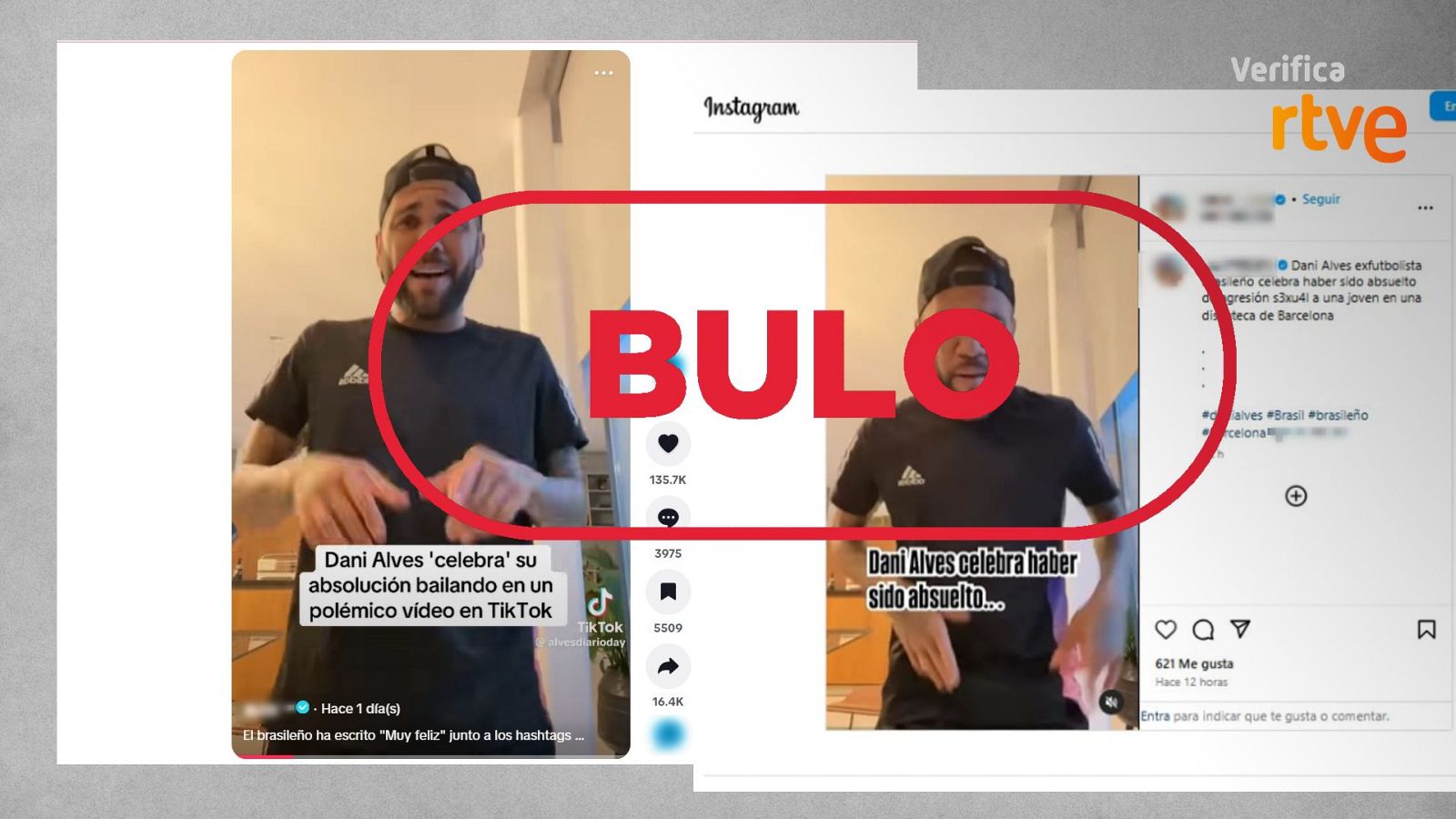 No es un baile de Dani Alves por su absolución, es un bulo
