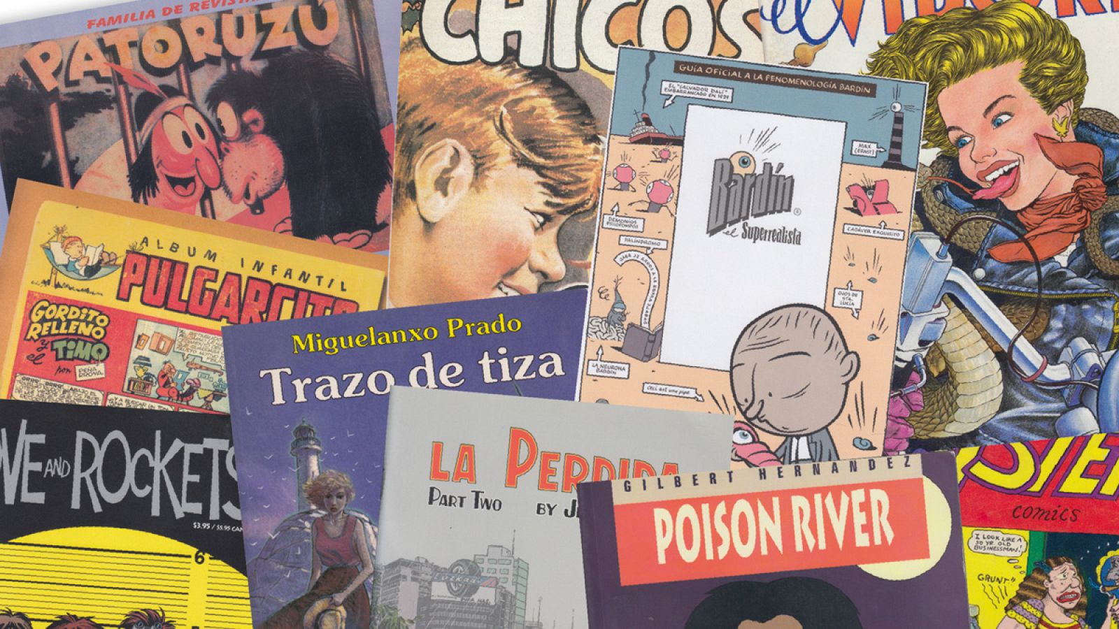 Fragmento de la portada dePortada de 'Diez ensayos para pensar el cómic'