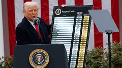 Trump desata la guerra comercial y declara la "independencia económica": aranceles del 20% a la UE y del 34% a China