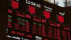 Wall Street sufre la caída más fuerte desde la pandemia y la bolsa europea también baja tras los aranceles de Trump