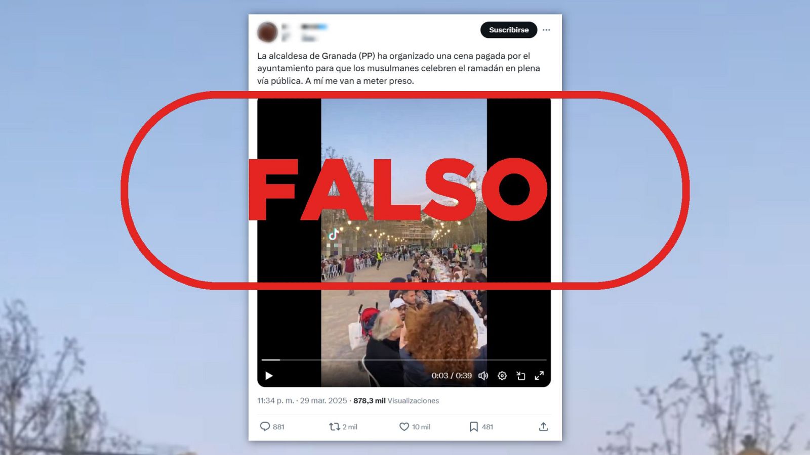 El Ayuntamiento de Granada no pagó esta cena por el fin del Ramadán