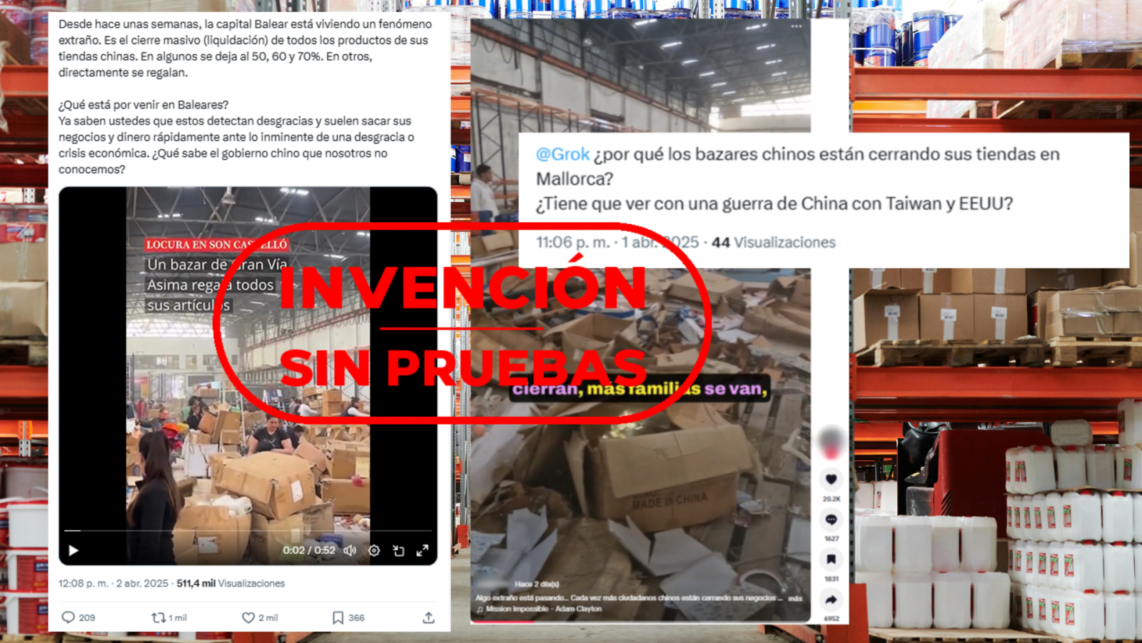 Bazares chinos en Baleares: teorías sin pruebas sobre su cierre