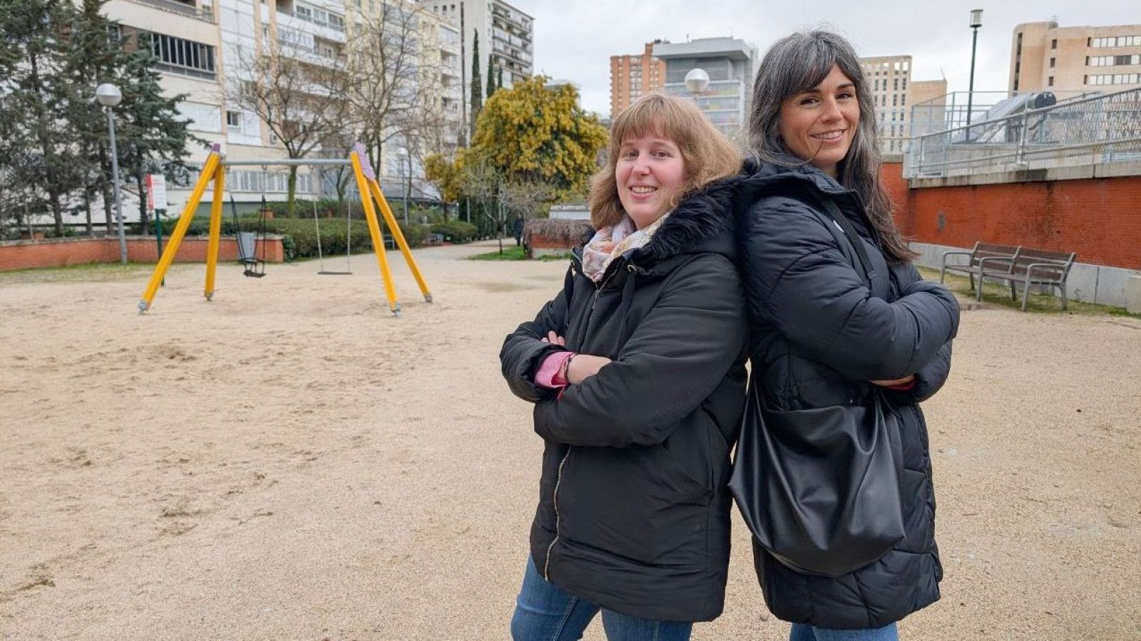 Toni Rodríguez y Diana Arias, dos 'malasmadres' usuarias de la app 'Red Yo Cuido'