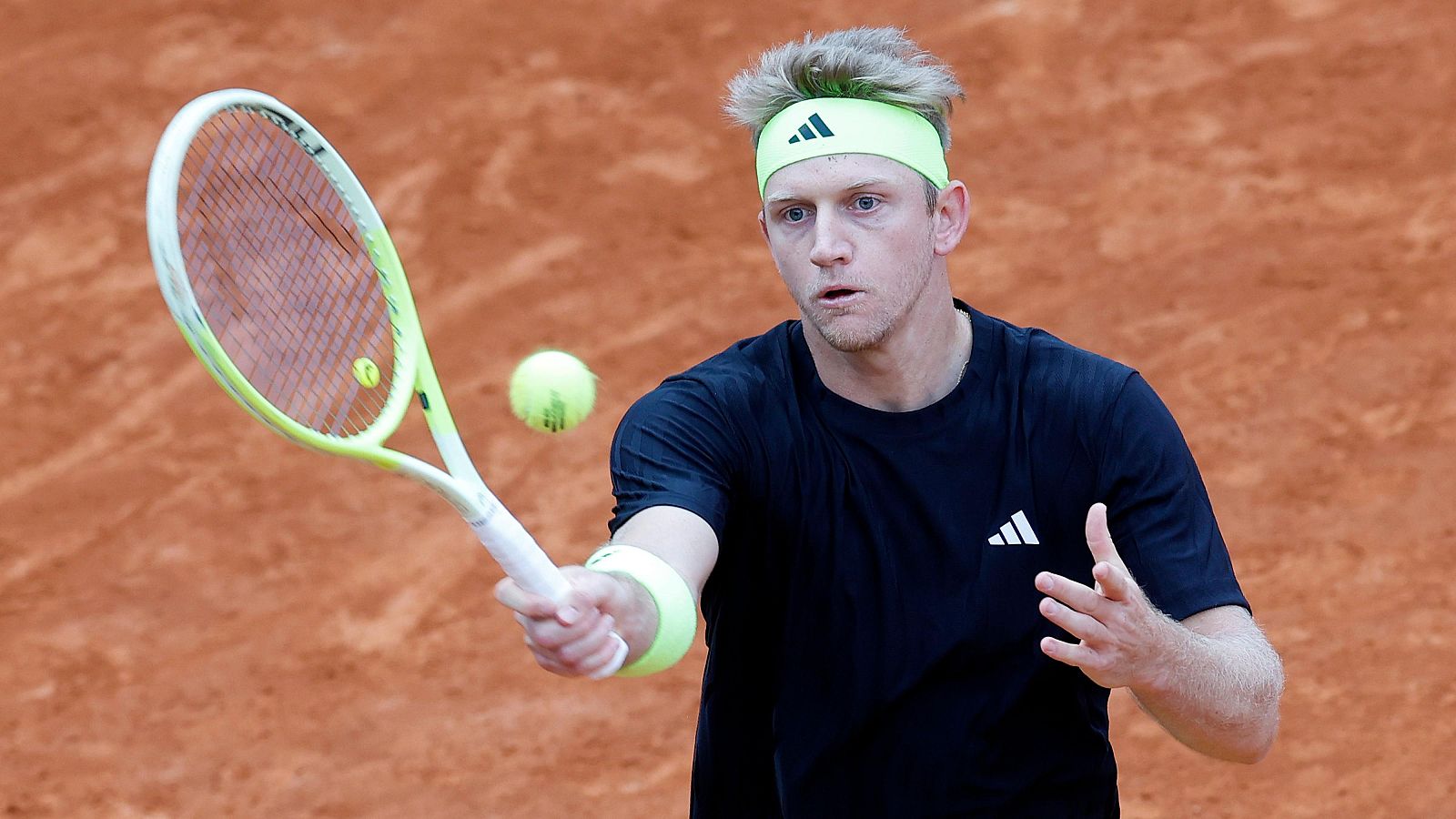 Davidovich durante su partido en Montecarlo