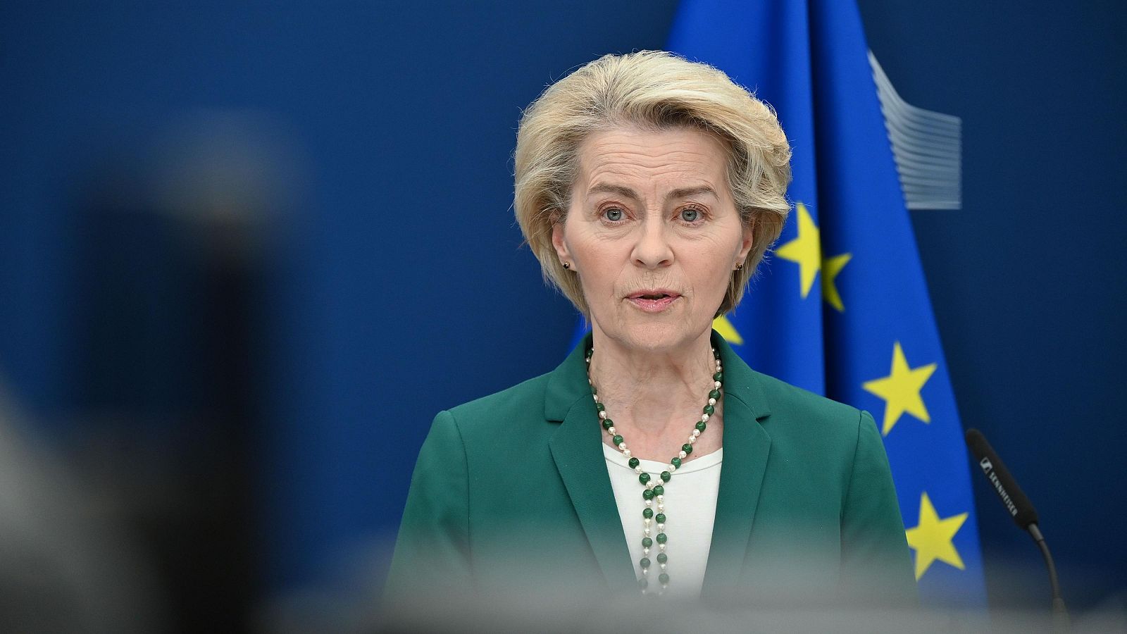 La presidenta de la Comisión Europea, Ursula von der Leyen