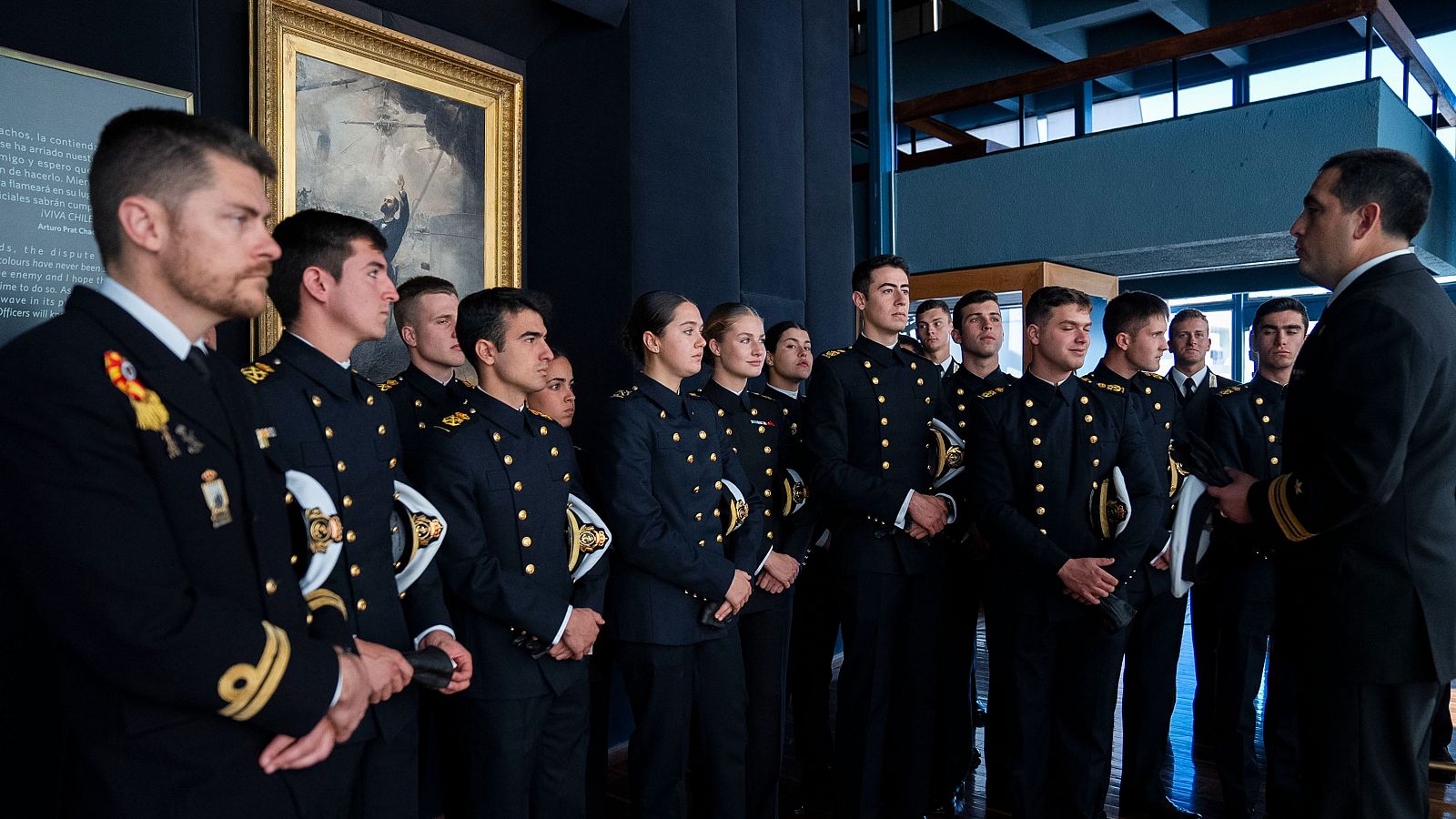La princesa Leonor, en la escala del Juan Sebastián Elcano en Valparaíso, Chile