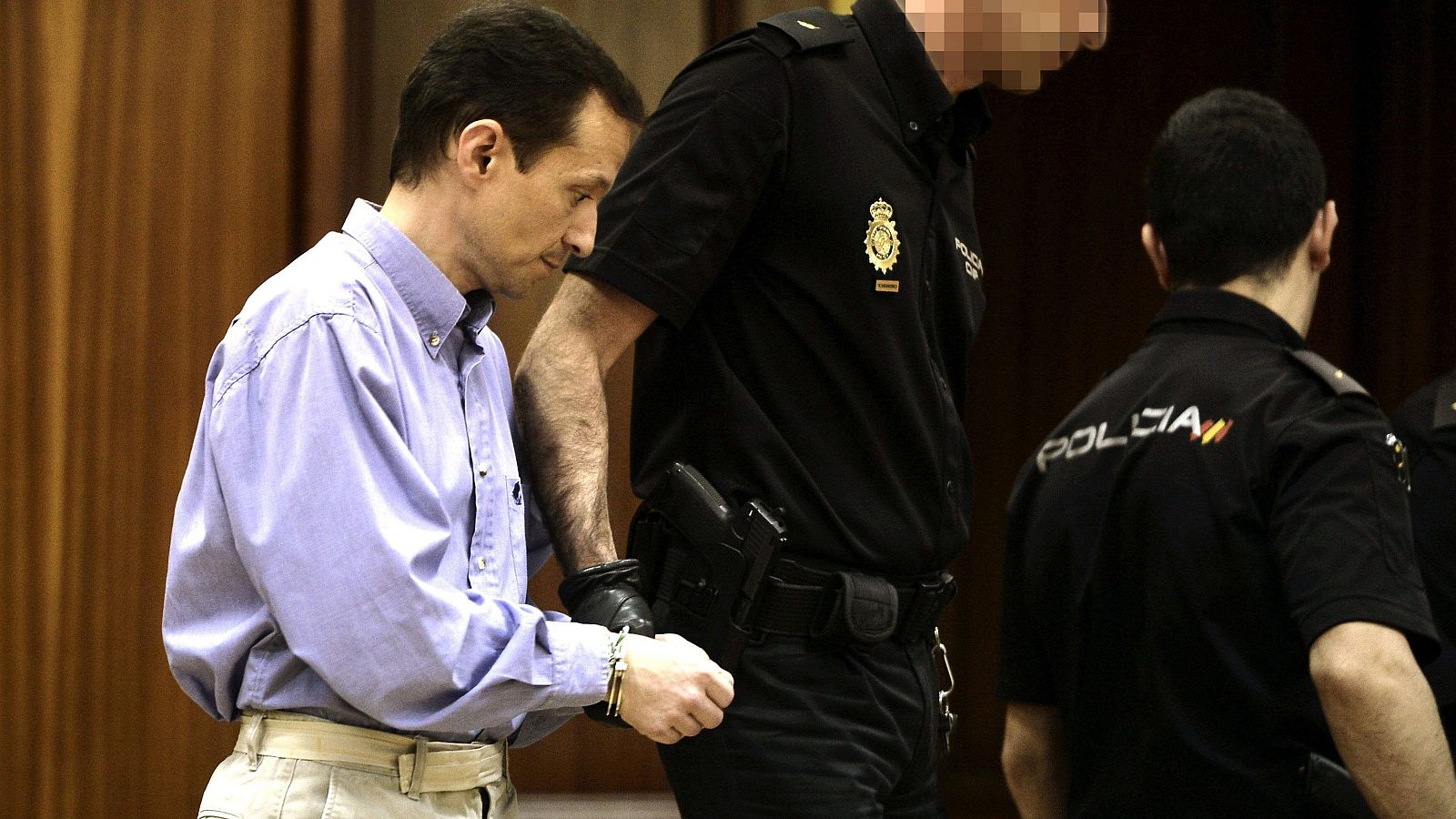 José Bretón tras escuchar el veredicto del jurado por el asesinato de sus hijos en julio de 2013.