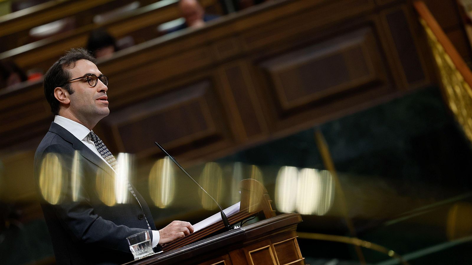 El ministro de Economía, Carlos Cuerpo, durante su comparecencia este miércoles en el Congreso de los Diputados