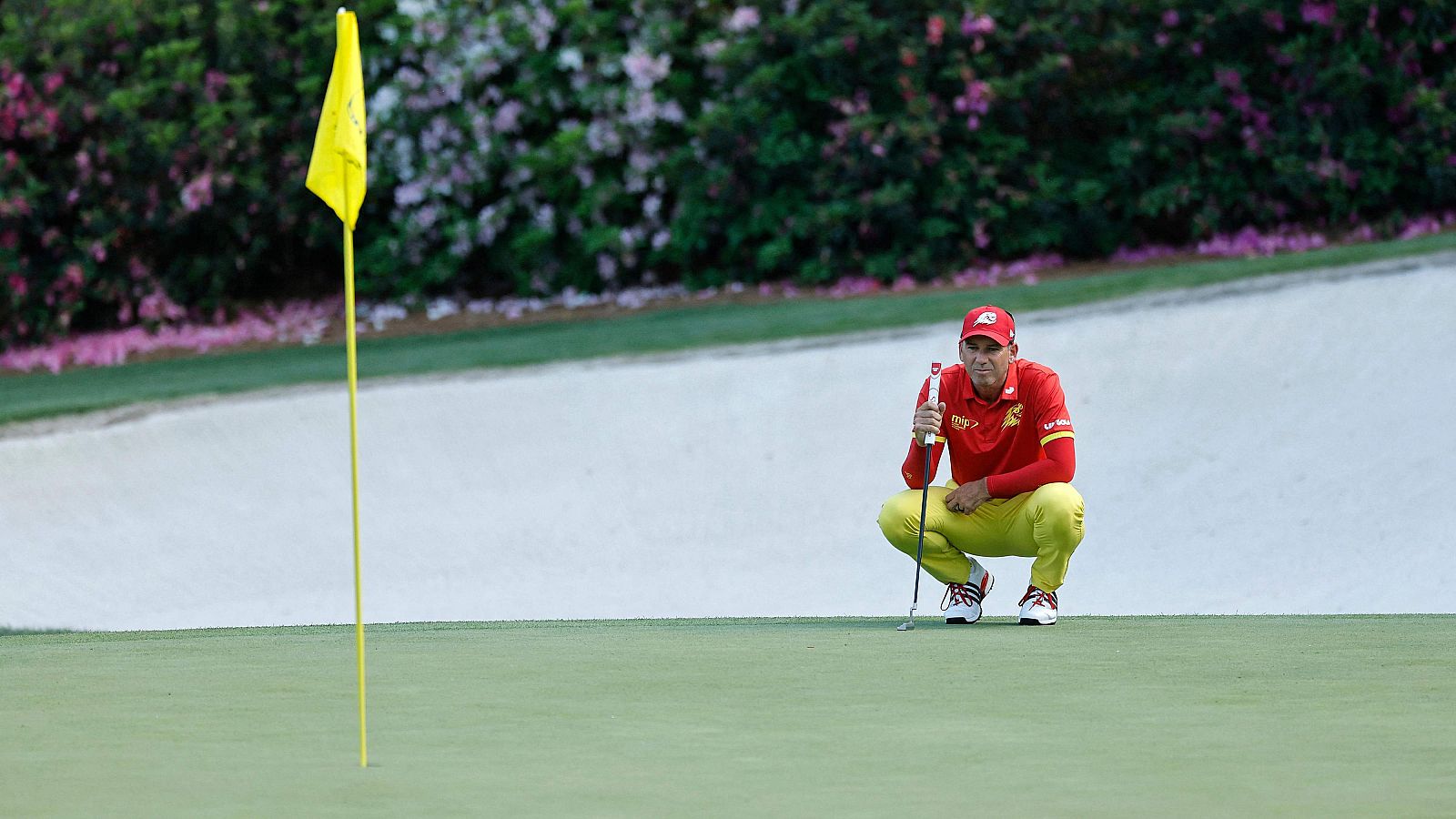 El castellonense se marchó contrariado de sus primeros 18 hoyos  porque el 'putt' no le acompañó.