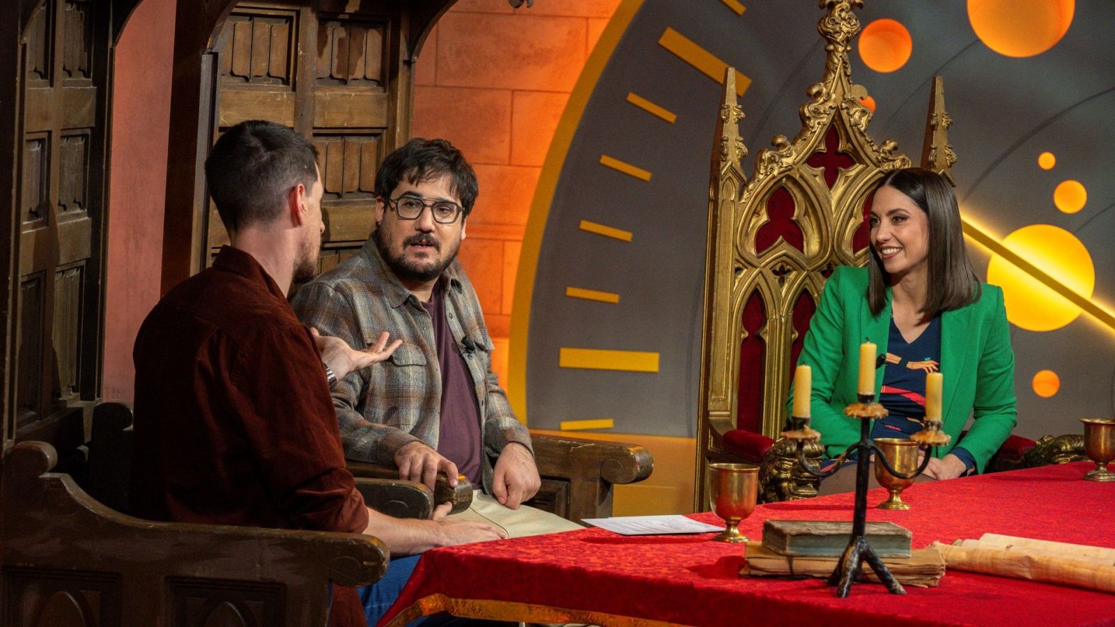 Tomàs Fuentes e Ignasi Taltavull, junto a Maya Pixelskaya