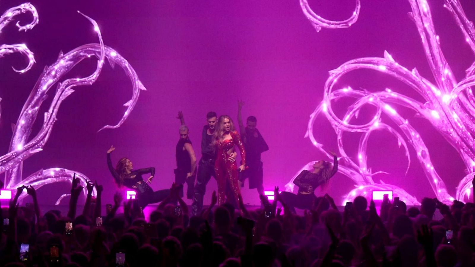 Un momento de la actuación de Melody en Londres