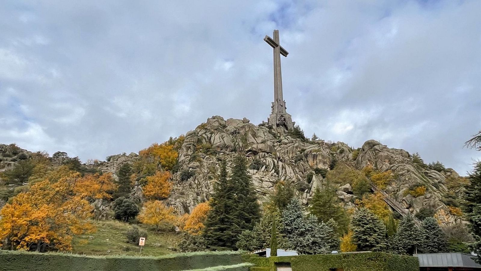 Vista general del Valle de Cuelgamuros, antes Valle de los Caídos, en San Lorenzo del Escorial