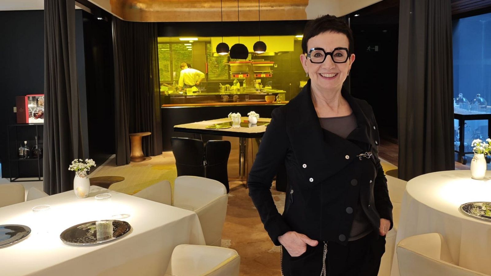 Carme Ruscalleda en la sala de Moments