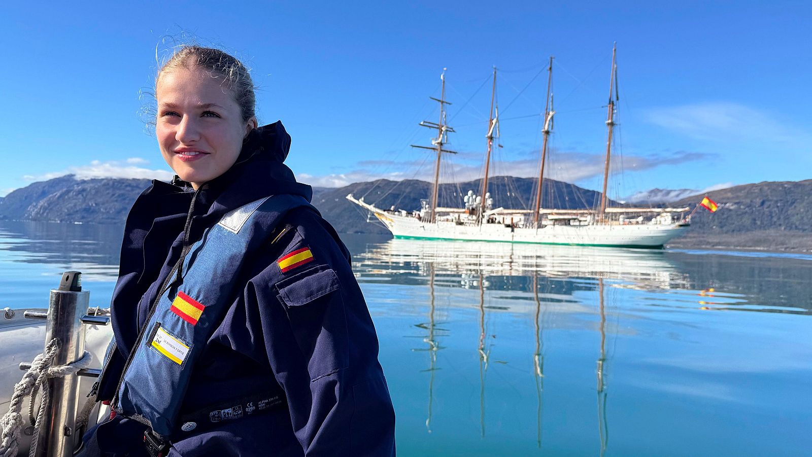 La Princesa Leonor a bordo del 'Juan Sebastián Elcano' en unas nuevas fotografías difundidas por Casa Real