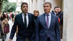 Feijóo reafirma su apoyo a Mazón por ser "coherente" y liga la carrera del 'president' al "éxito de la reconstrucción"