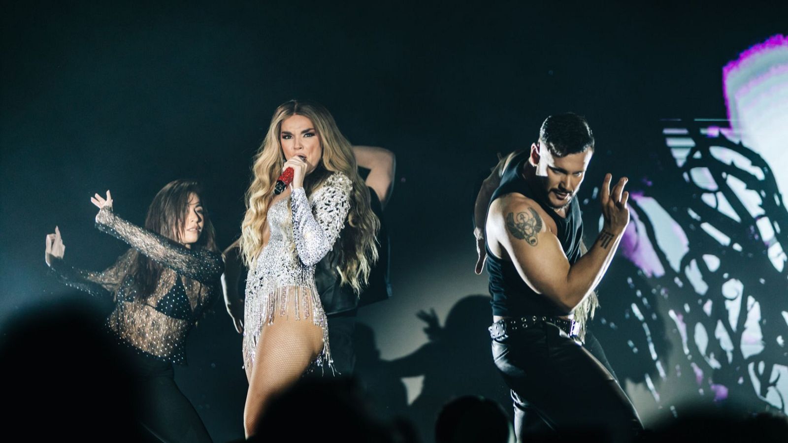 Melody, durante su actuación en Madrid