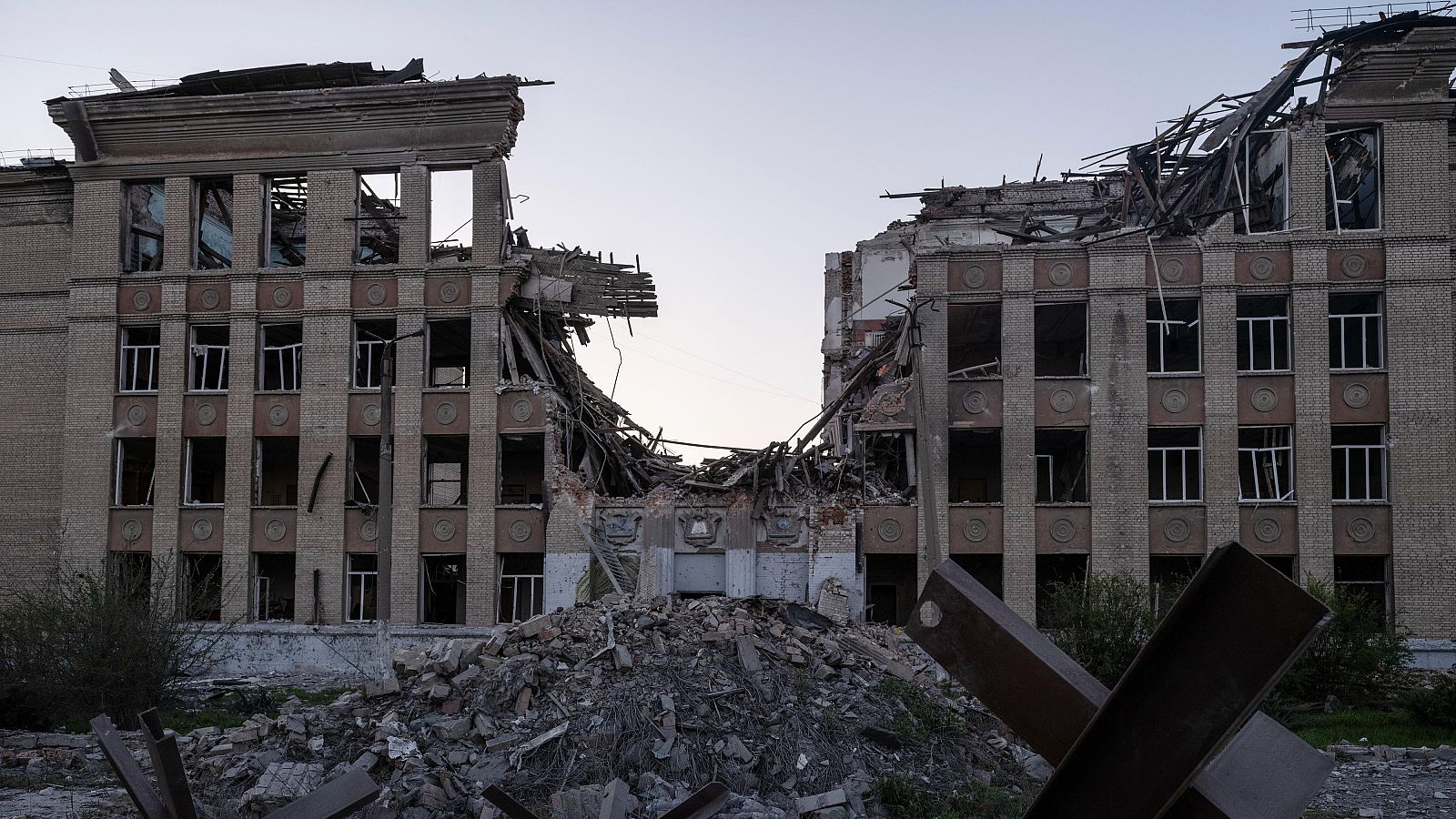 Guerra en Ucrania: Bloques de vviendas en Kostyantynivka, en la región de Donetsk