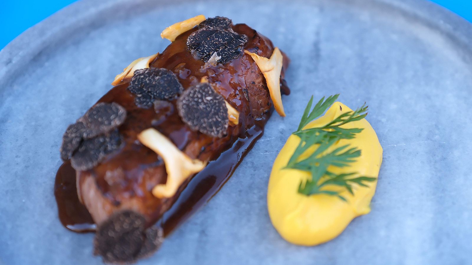 Receta de presa ibérica con puré de zanahoria asada de MasterChef 12+1