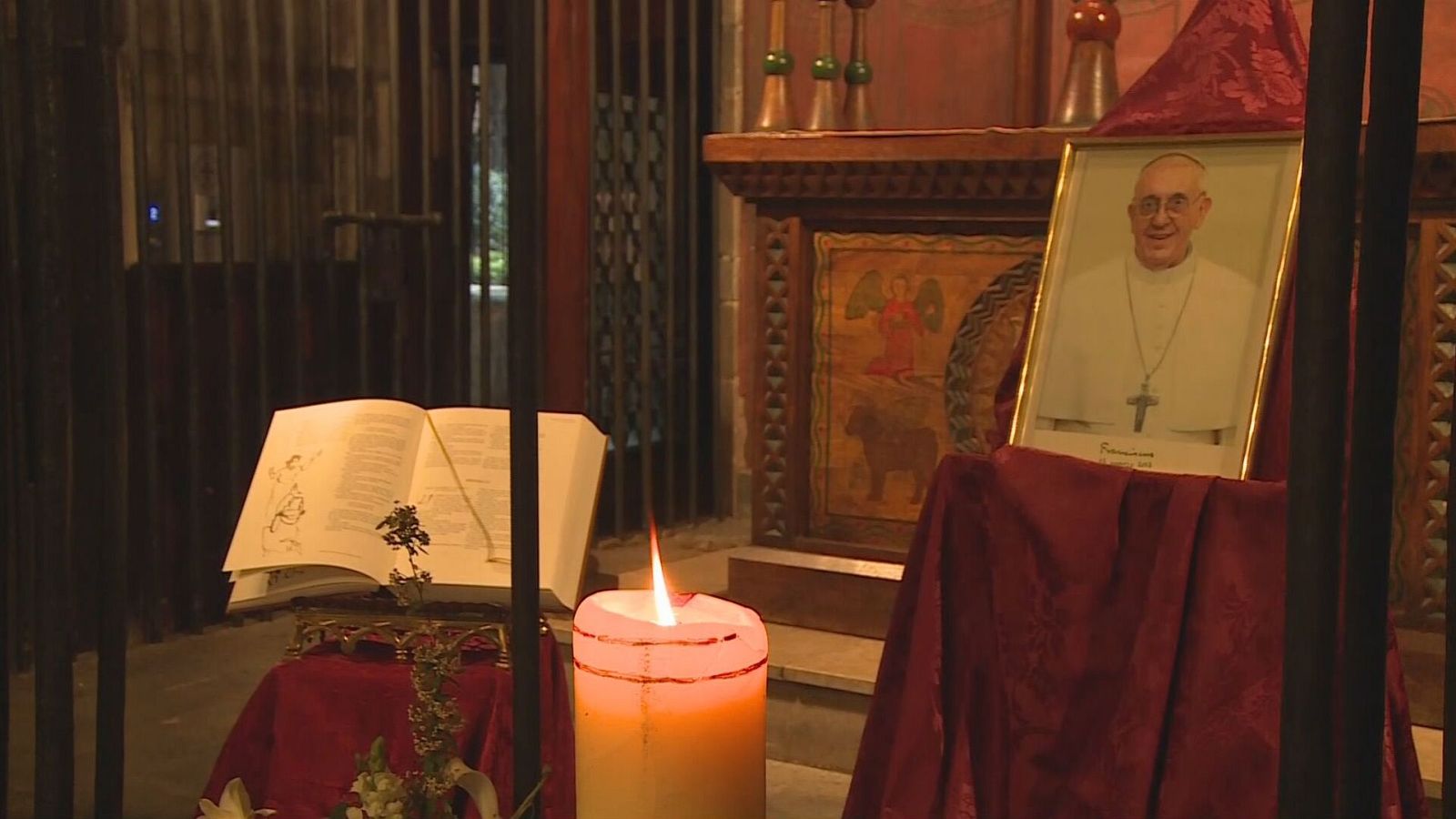 La basílica de Santa Llúcia, oberta a la ciutadania aquest dimarts per signar el llibre de condolences