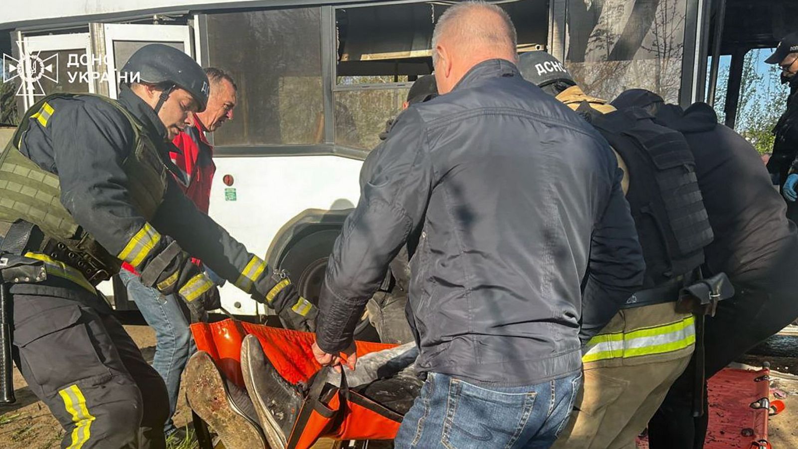 Un ataque ruso deja al menos nueve muertos en el centro de Ucrania