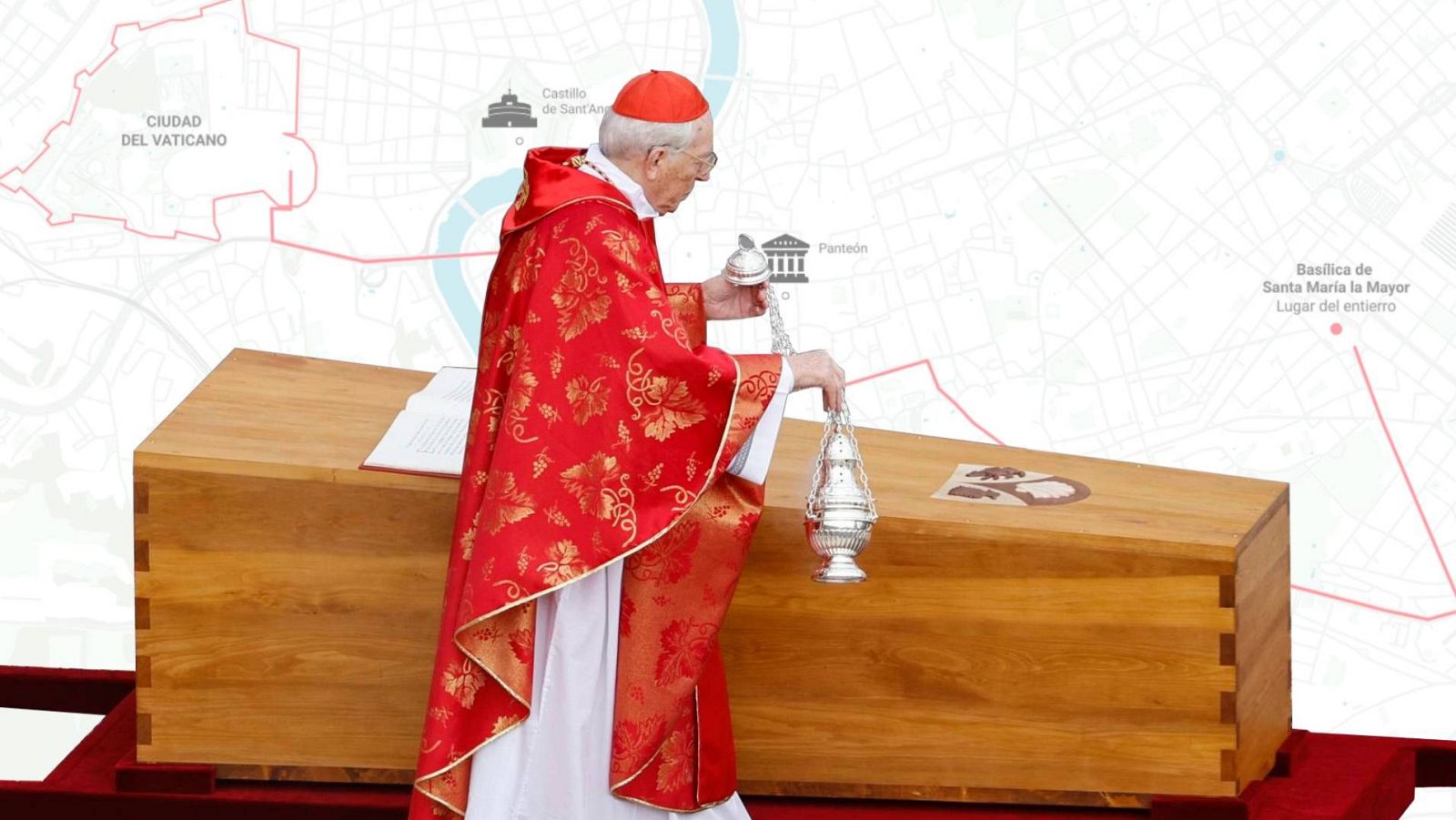 Tras el funeral, el féretro del papa Francisco recorrerá las calles de Roma desde El Vaticano hasta la basílica de Santa María la Mayor