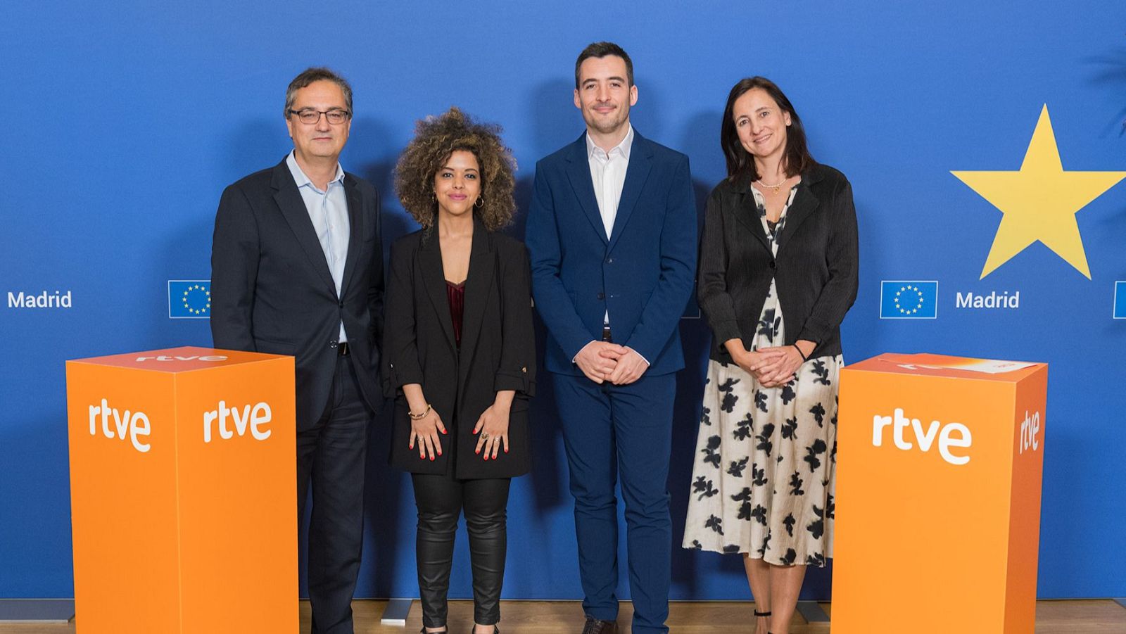 Alfonso Morales, Ebbaba Hameida, Íñigo Giménez Aldalur y Maria Andrés