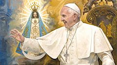 Un artista malagueño pintó al papa Francisco por petición del Vaticano
