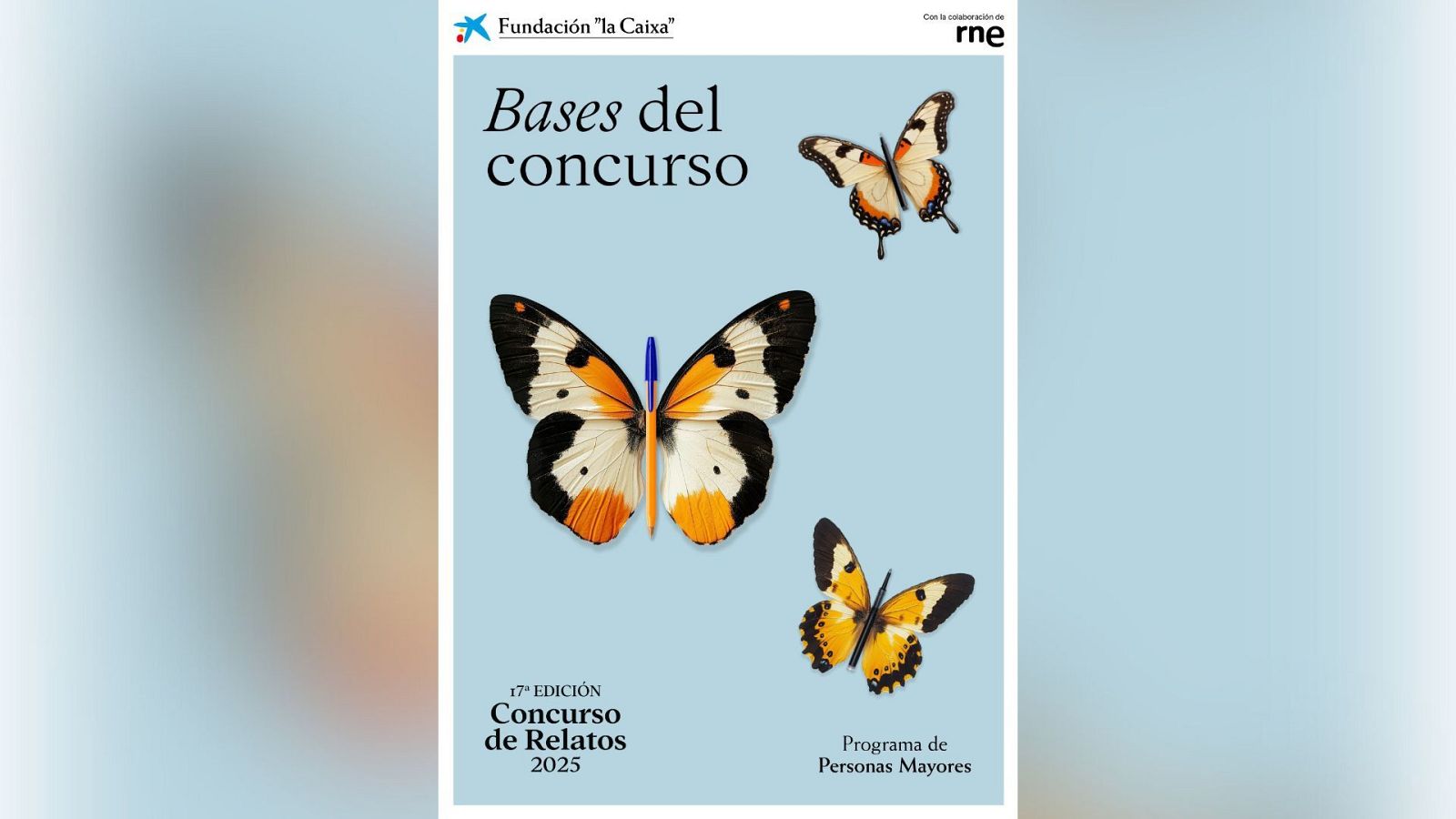 Cartel del XVII Concurso de Relatos, Microrrelatos y Pódcast Escritos y Producidos por Personas Mayores.