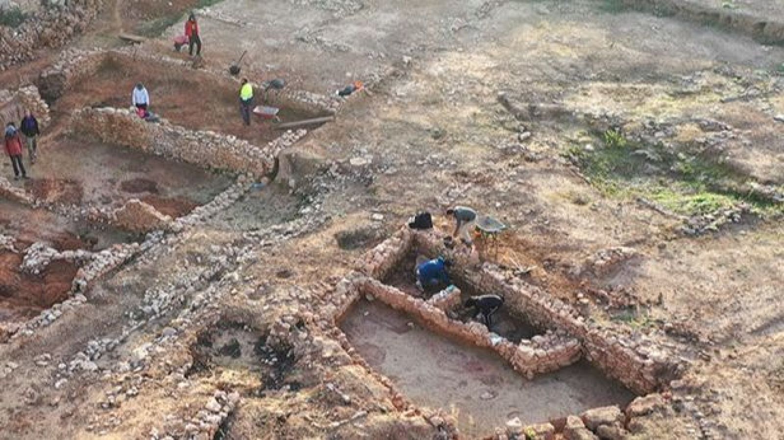 Yacimiento de Kissa, ciudad ibera, bajo el suelo de Valls (Tarragona)