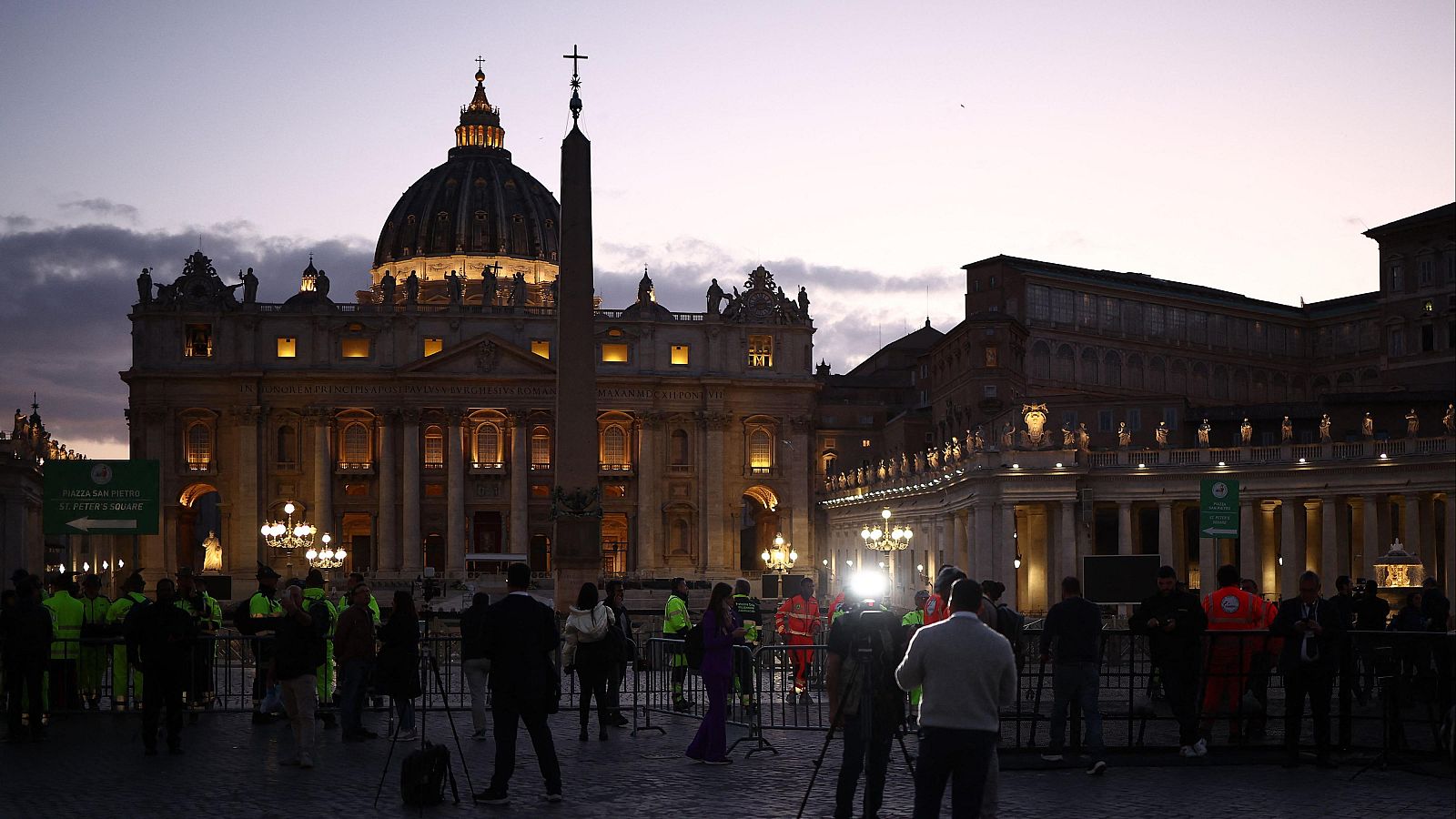 Vista de la Basílica de San Pedro del Vaticano