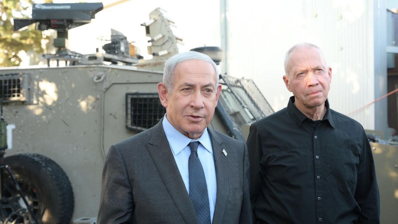 El primer ministro de Israel, Bejamin Netanyahu, y su ministro de Defensa, Yoav Gallant