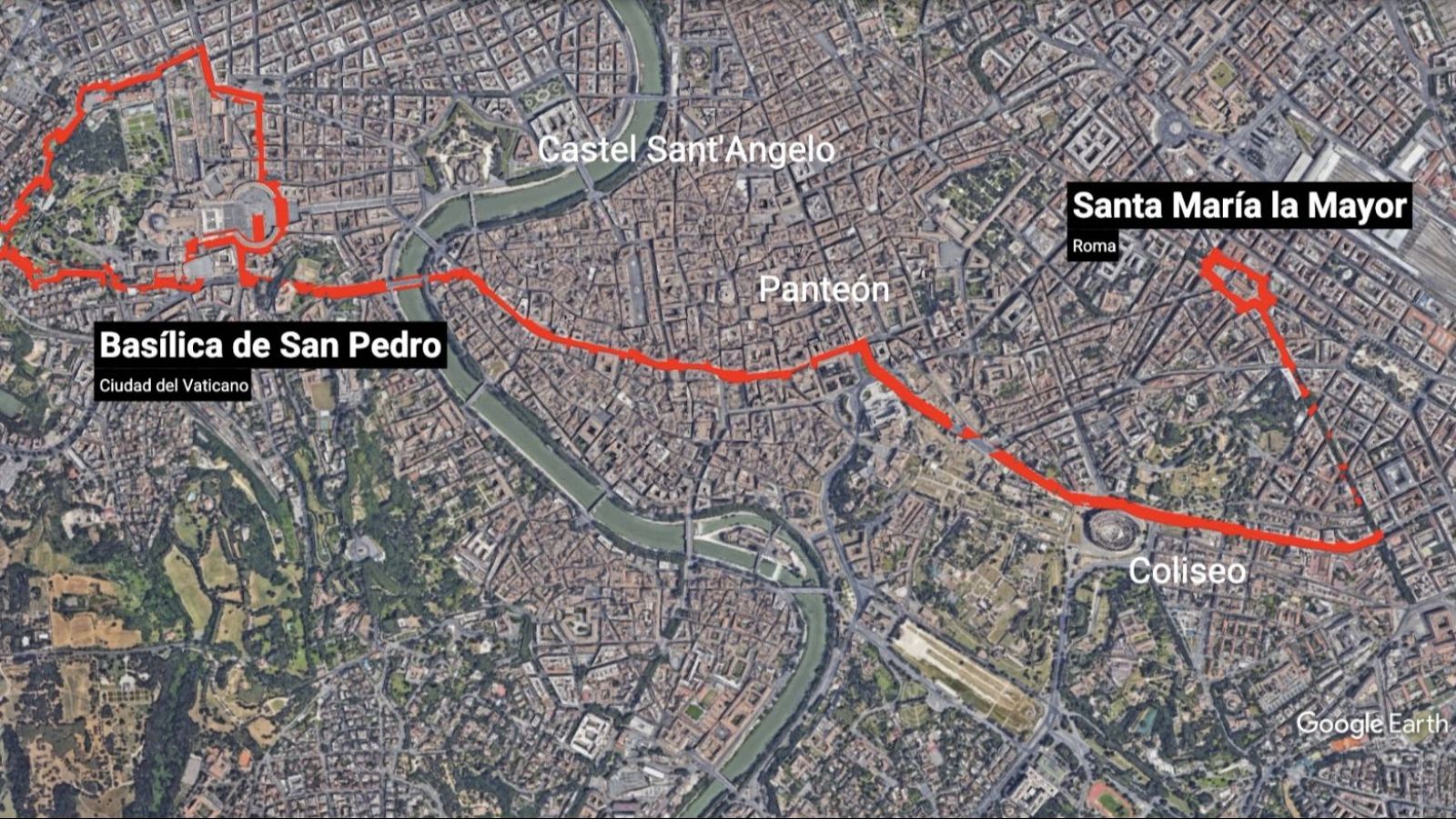 El cortejo fúnebre del papa Francisco