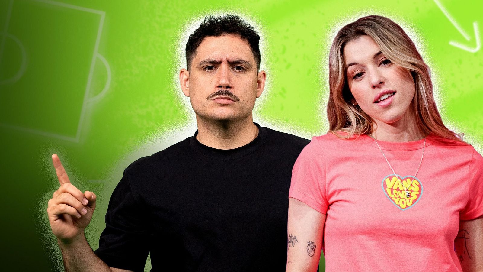 Darío Eme Hache y Paula Blas