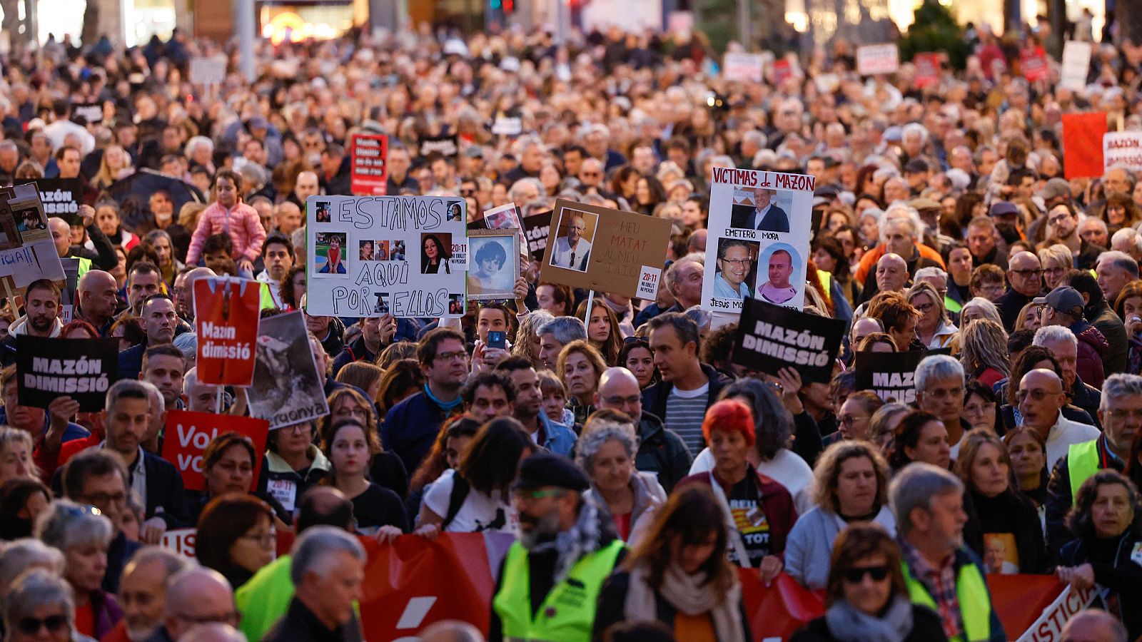 Imagen de archivo de una manifestación contra la gestión de la dana en la Comunidad Valenciana